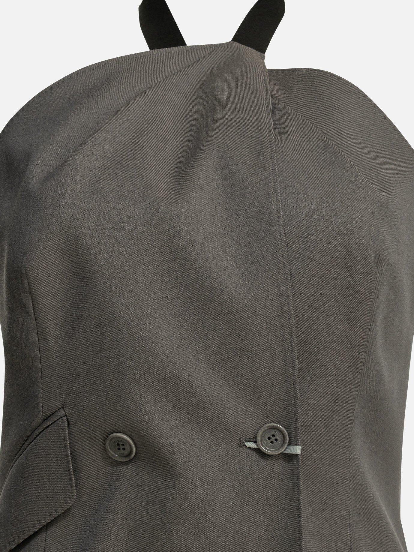 Vest jackets Solid colour  Grey - Max Mara Women | PDP | VIETTI Online Store | thumbnail_3