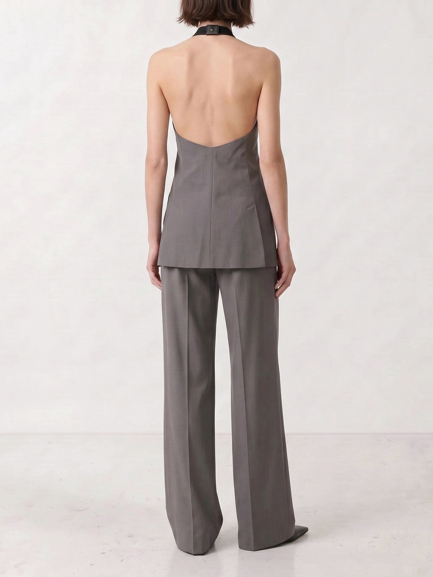 Vest jackets Solid colour  Grey - Max Mara Women | PDP | VIETTI Online Store | Zoom-Modal_3
