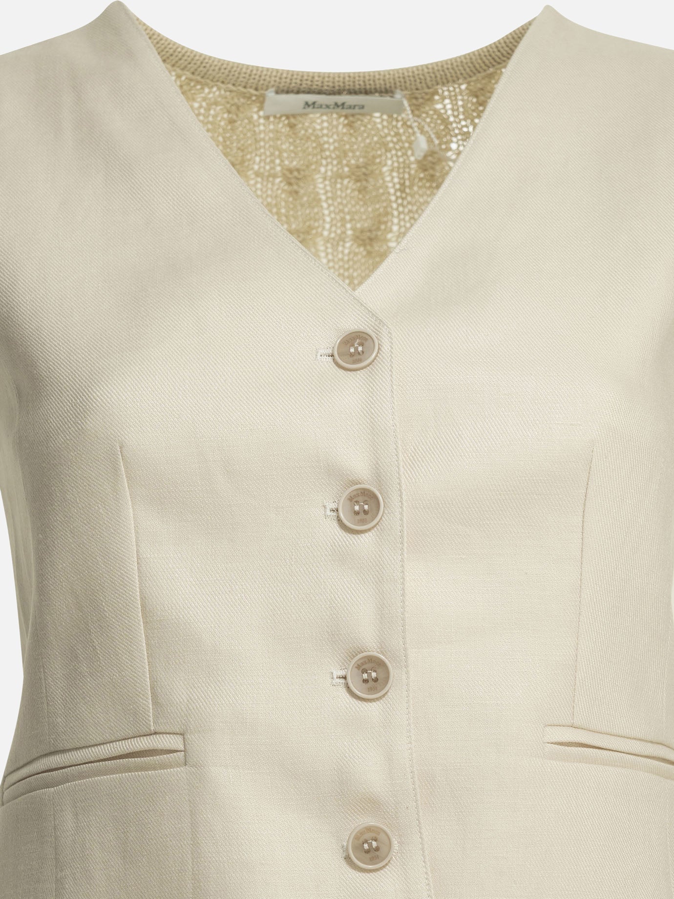Vests Solid colour  Beige - Max Mara Women | PDP | VIETTI Online Store | thumbnail_3