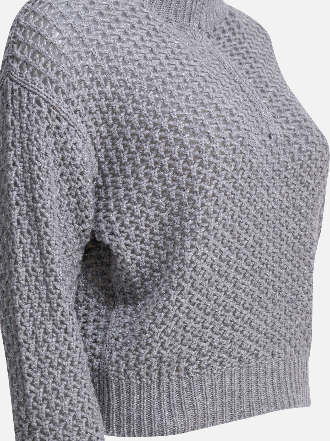 Maglioni con mezza zip Solid colour  Grigio - Max Mara Donna | PDP | VIETTI Online Store | Zoom-Modal_4
