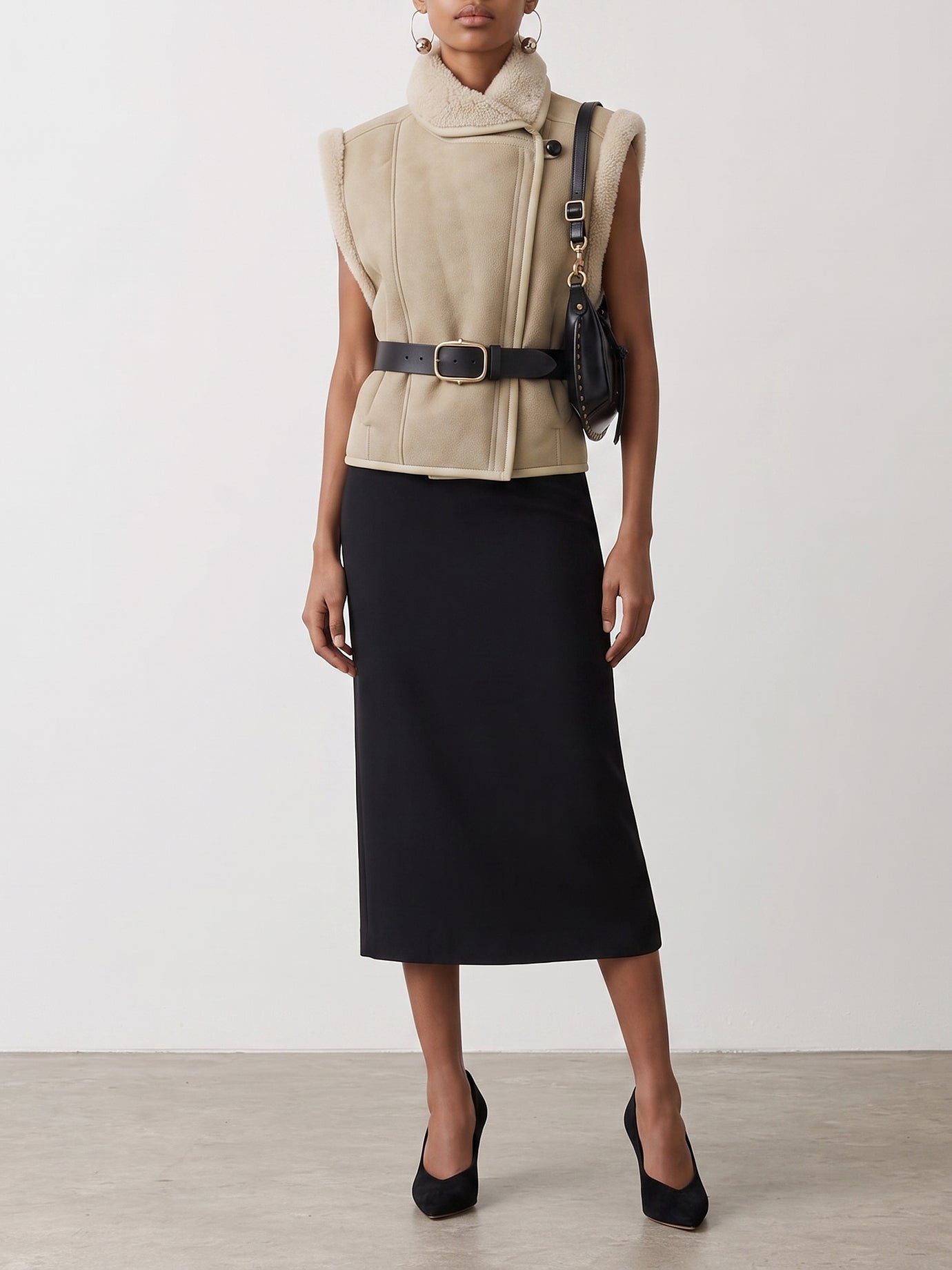 Midi skirts Solid colour  Black - Max Mara Women | PDP | VIETTI Online Store | Zoom-Modal_2
