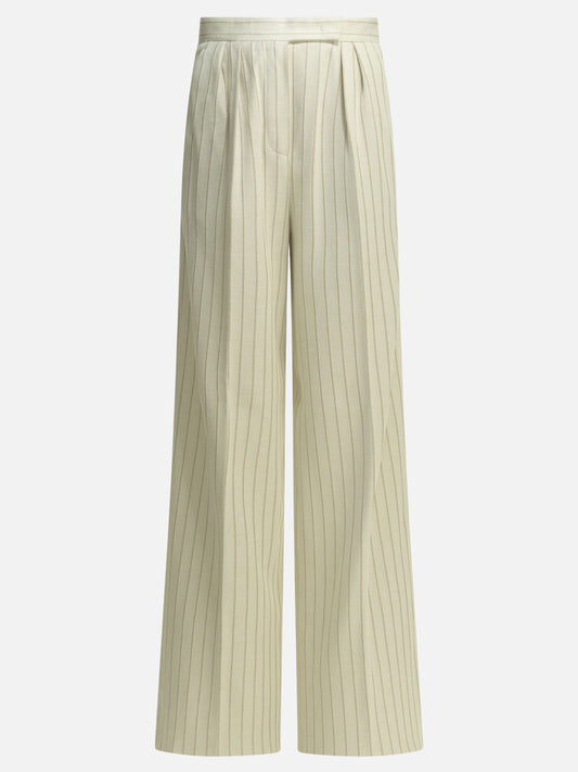 Max Mara Tailored pinstripe pants White

