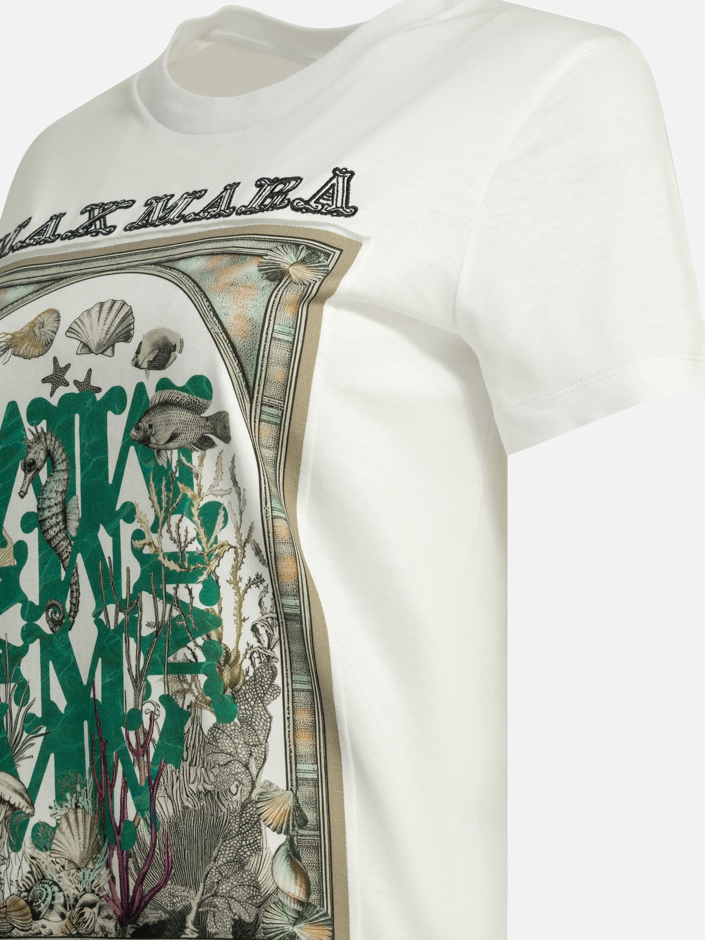 Crewneck t-shirts Logo  White - Max Mara Women | PDP | VIETTI Online Store | thumbnail_4