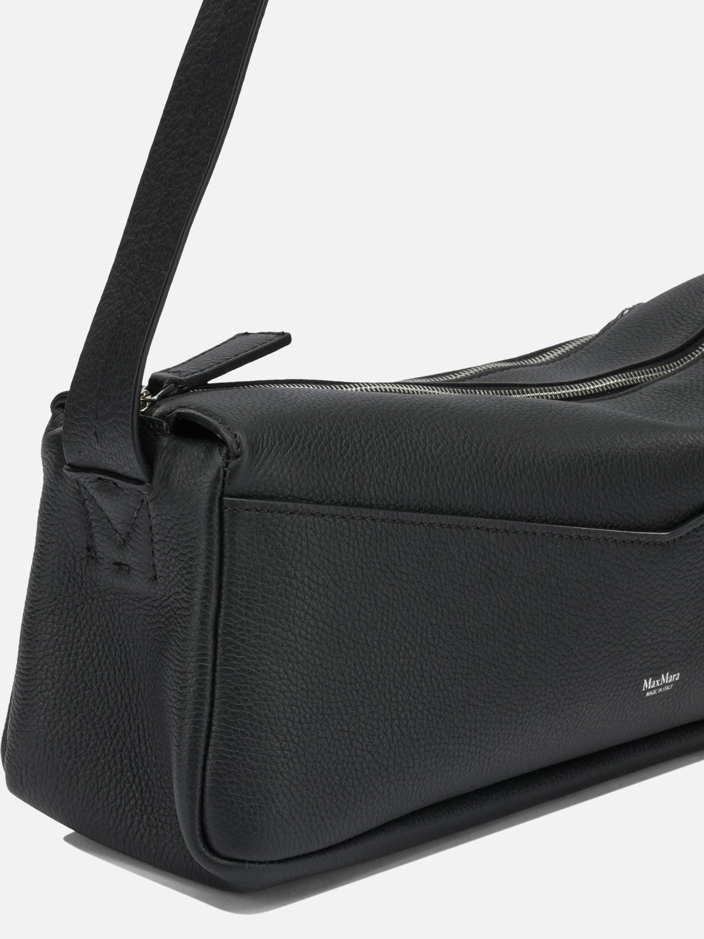 Max Mara Medium leather shoulder bag Black - Women | VIETTI Online