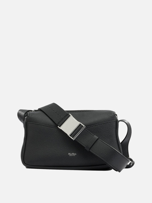Max Mara Small leather shoulder bag Black

