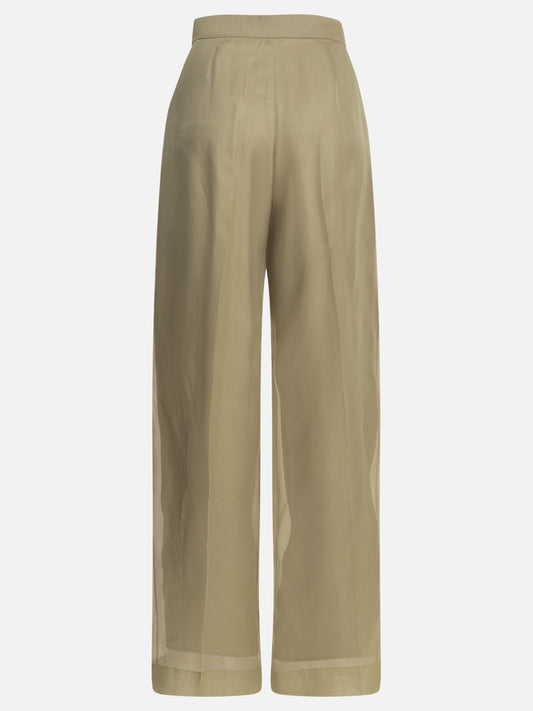 Tailored trousers Solid colour  Beige - Max Mara Pianoforte Women | PLP | VIETTI Online Store | 2
