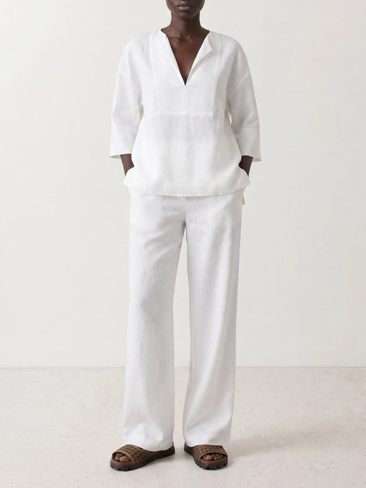 Leisure trousers Solid colour  White - Max Mara Pure Women | PDP | VIETTI Online Store | 2
