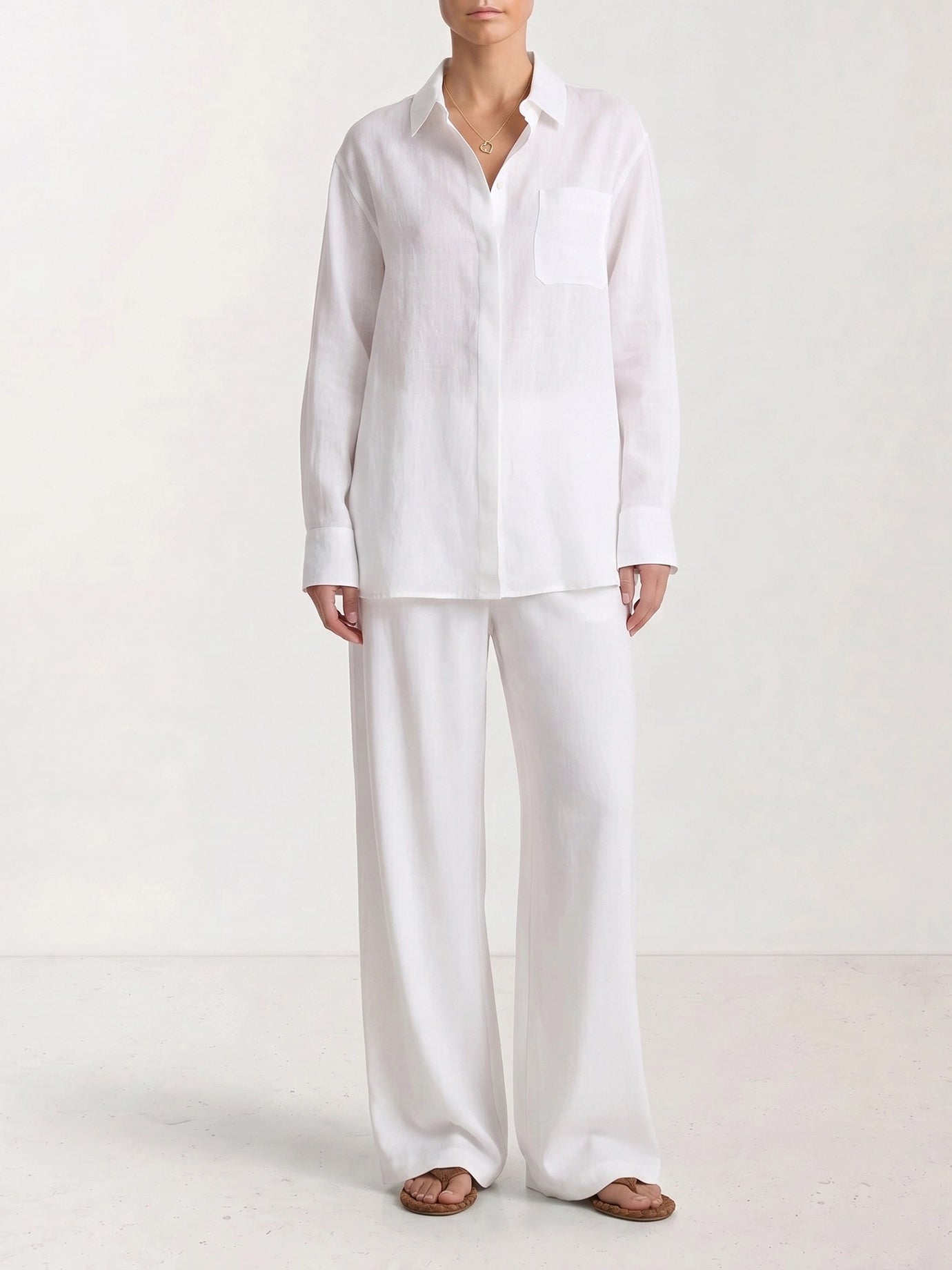 Leisure trousers Solid colour  White - Max Mara Pure Women | PDP | VIETTI Online Store | thumbnail_2