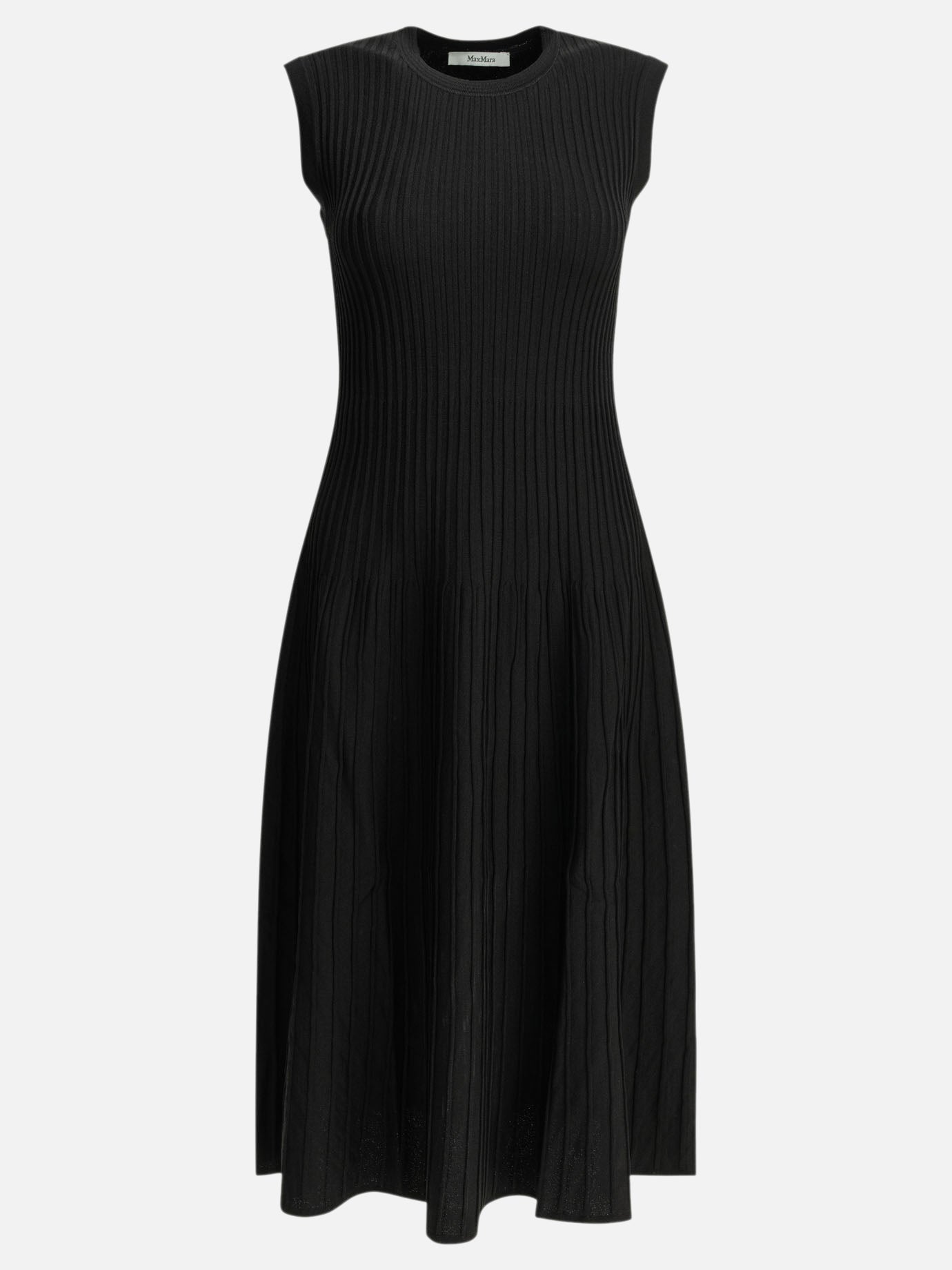 Max Mara Pure Flared midi dress Black - Women