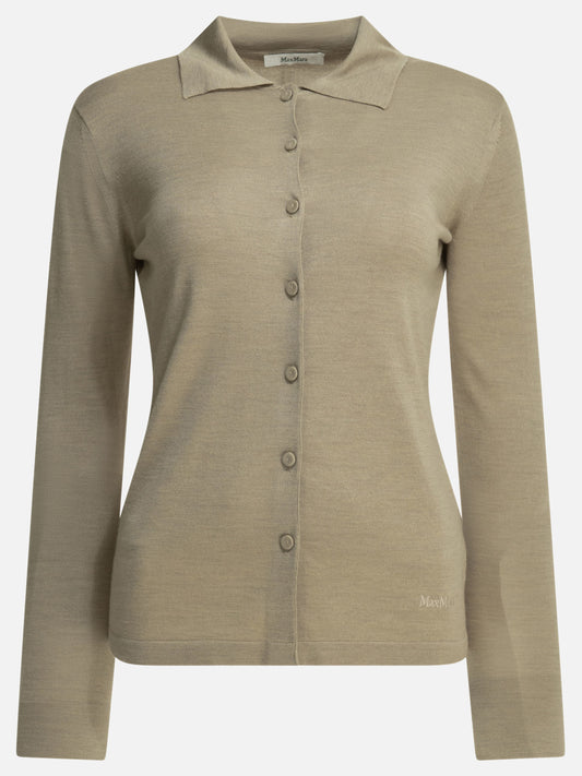 Max Mara Pure Silk blend cardigan Beige

