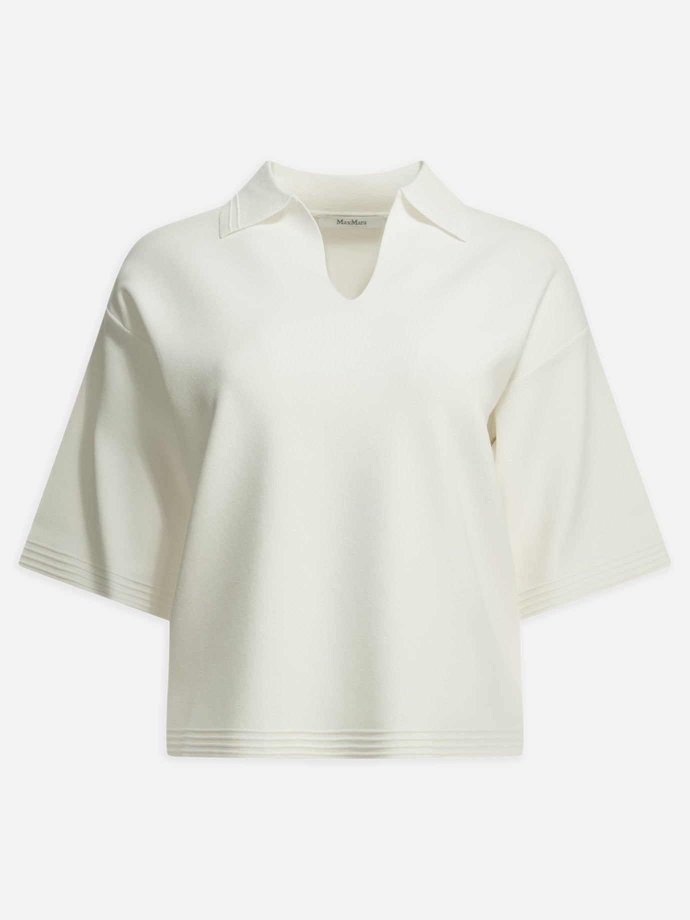 Polo shirts without buttons Solid colour  White - Max Mara Pure Women | PDP | VIETTI Online Store | Zoom-Modal
