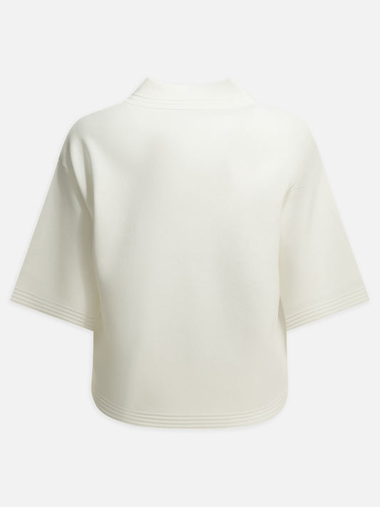 Polo shirts without buttons Solid colour  White - Max Mara Pure Women | PDP | VIETTI Online Store | 2
