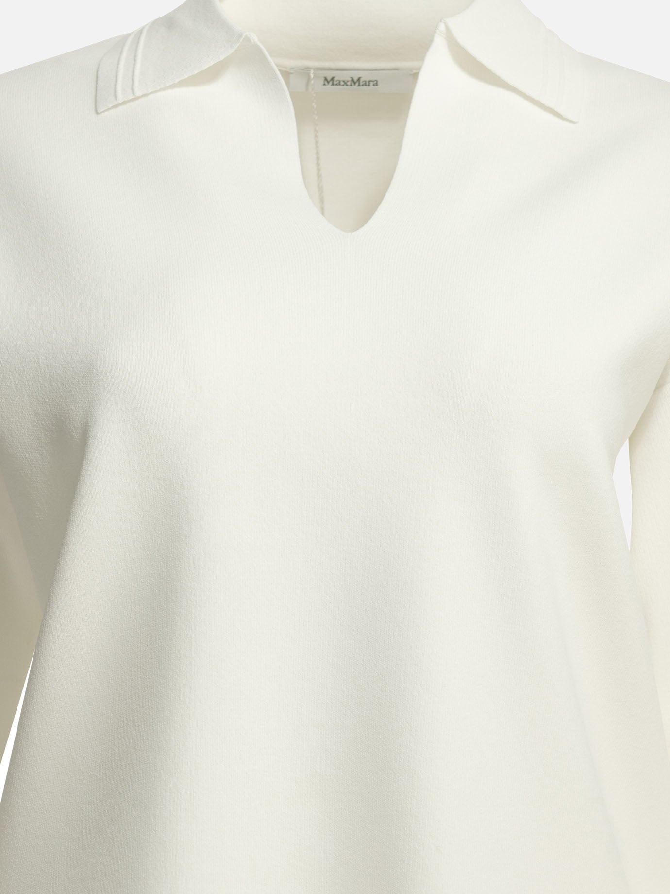 Polo shirts without buttons Solid colour  White - Max Mara Pure Women | PDP | VIETTI Online Store | thumbnail_3