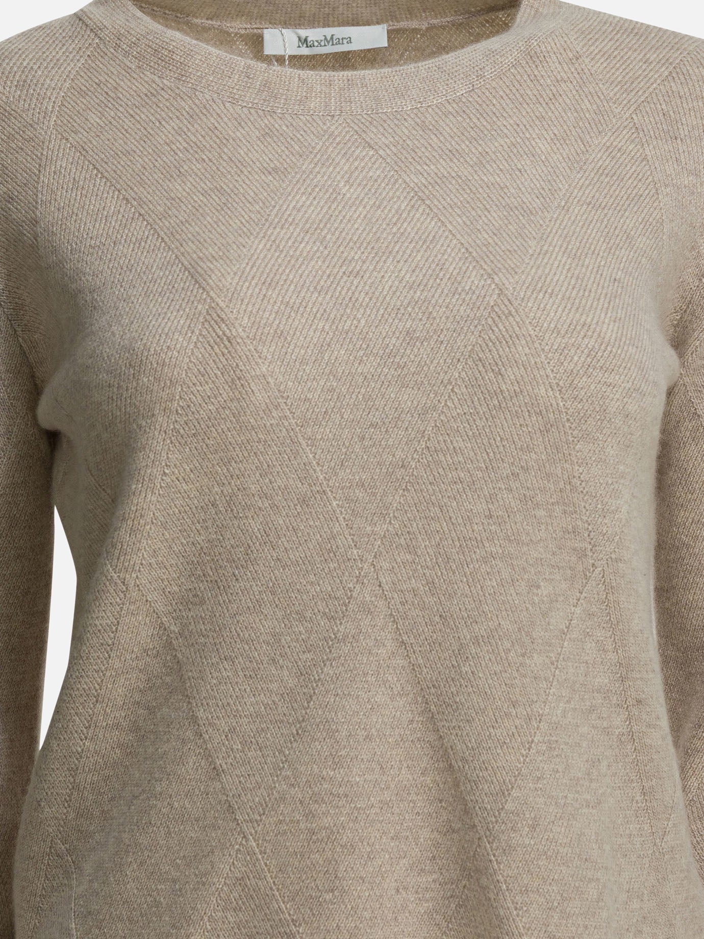 Maglioni girocollo Solid colour  Beige - Max Mara Pure Donna | PDP | VIETTI Online Store | thumbnail_3