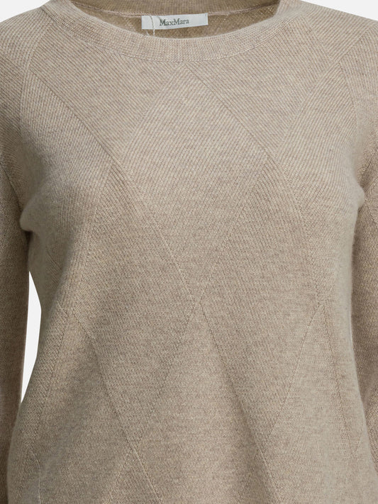Max Mara Pure Cashmere crewneck sweater Beige

