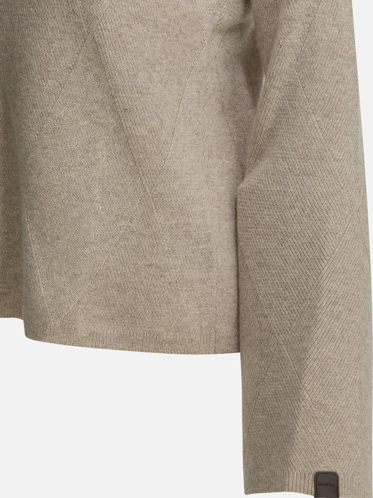 Max Mara Pure Cashmere crewneck sweater Beige

