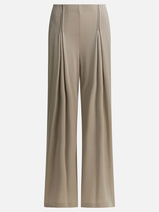 Max Mara Pure Wool jersey pants Beige

