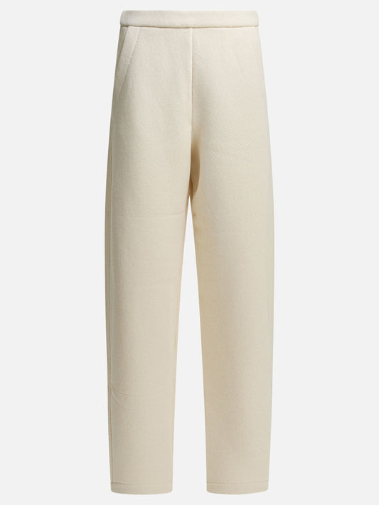 Max Mara Pure "Dente" casual pants White

