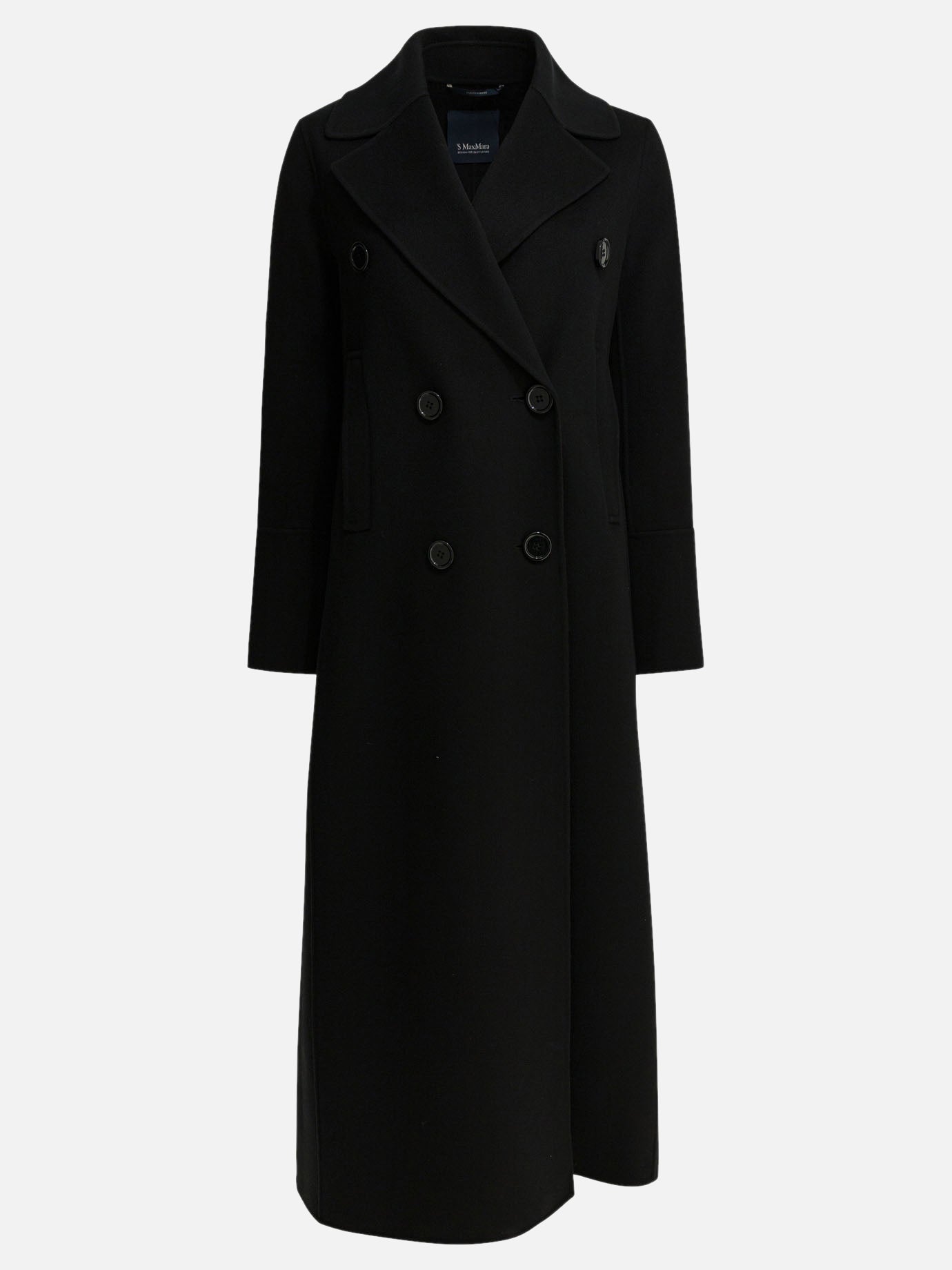 Long coats Solid colour  Black - Max Mara S Women | PDP | VIETTI Online Store | thumbnail