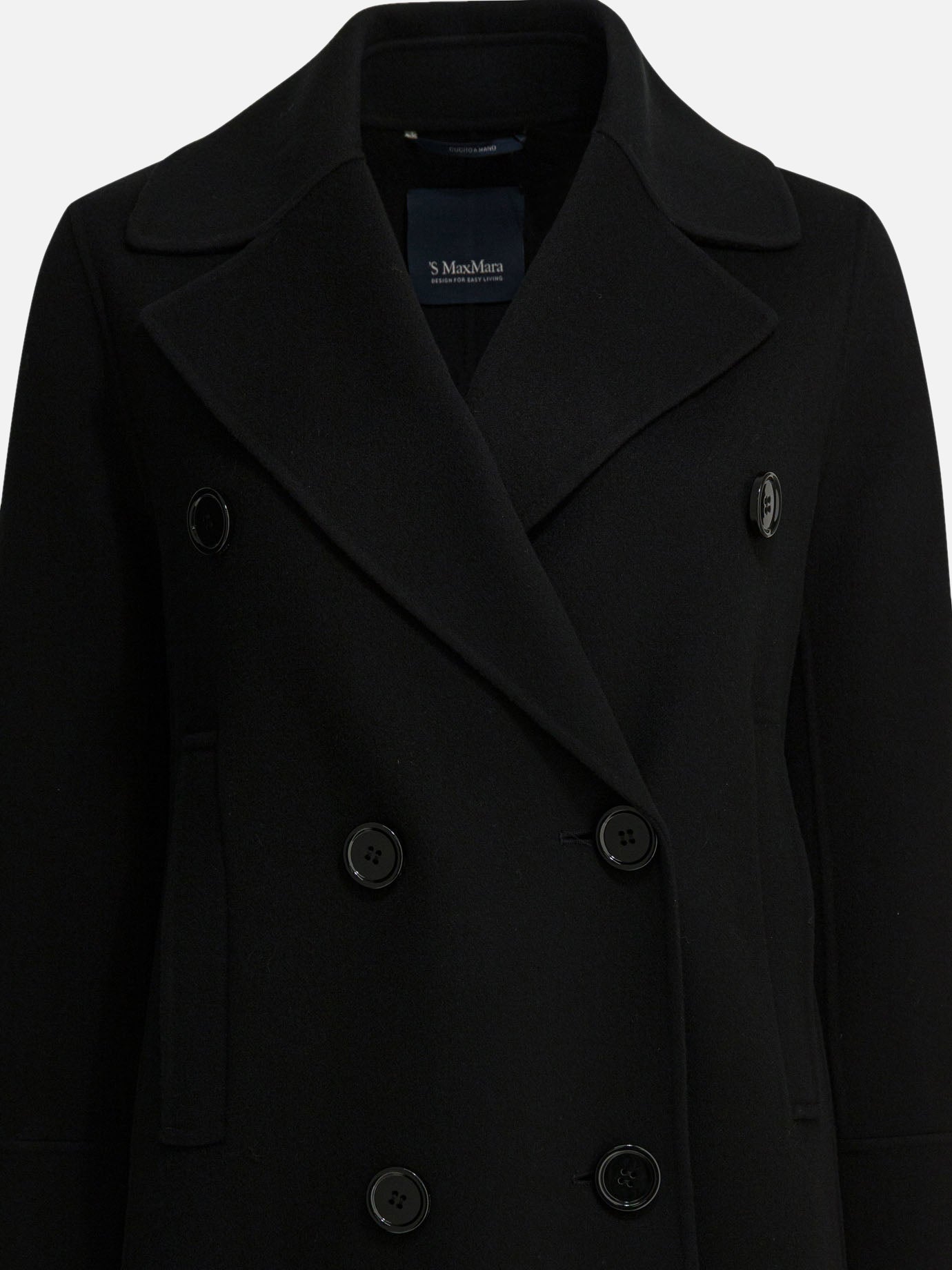 Long coats Solid colour  Black - Max Mara S Women | PDP | VIETTI Online Store | Zoom-Modal_3
