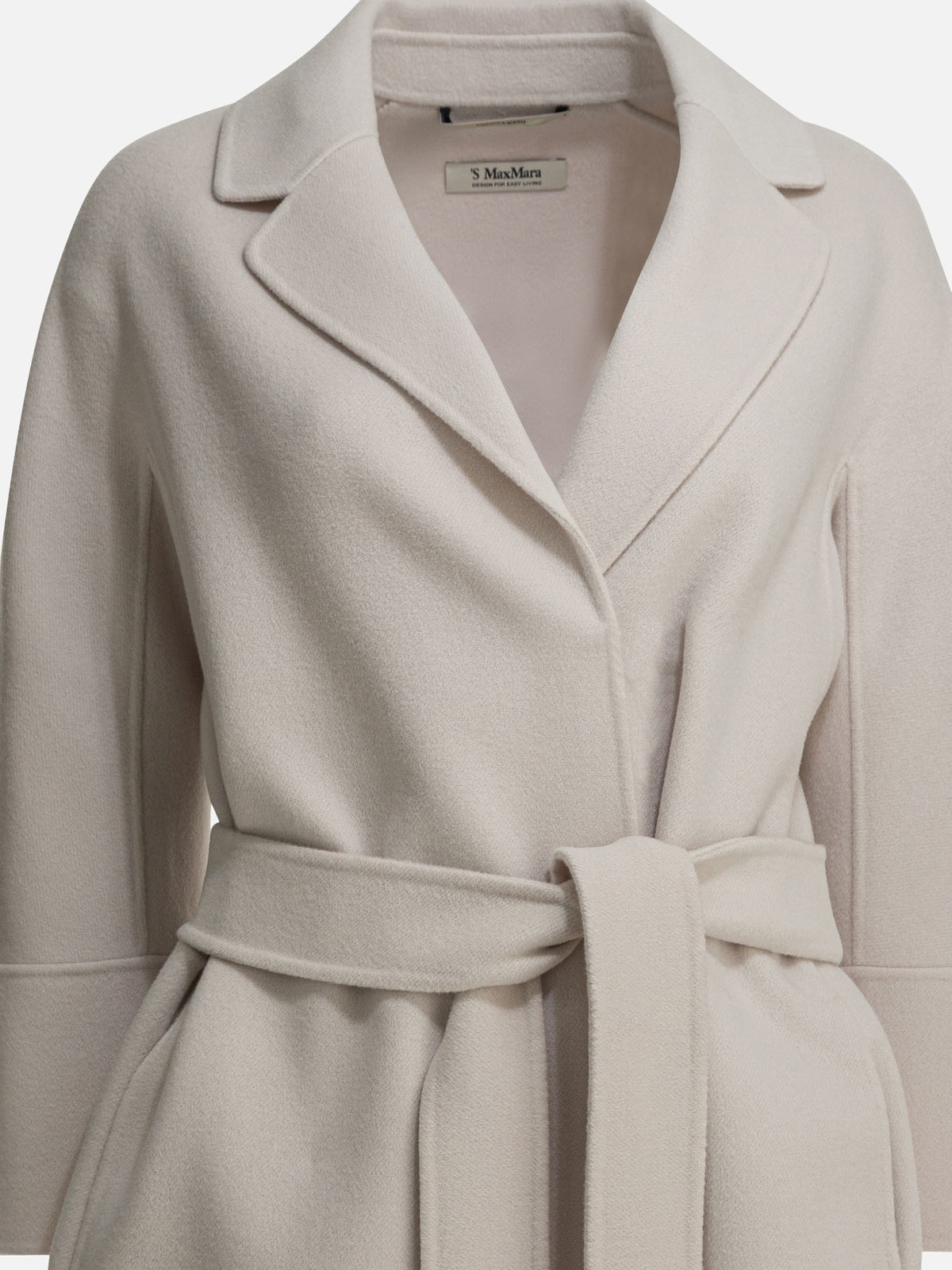 Max Mara S Virgin wool long coat White