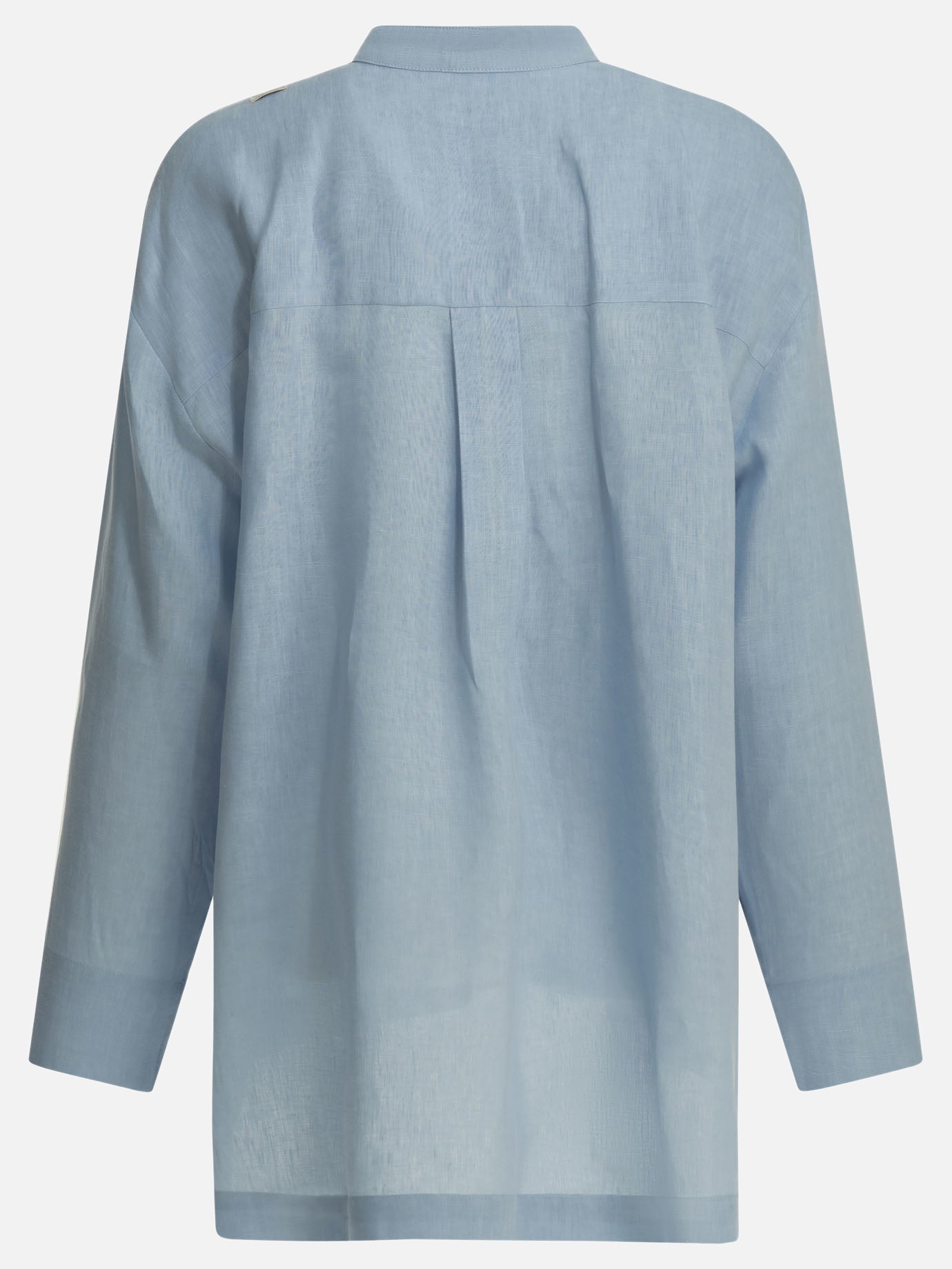 Casual shirts Solid colour  Light blue - Max Mara S Women | PDP | VIETTI Online Store | thumbnail_2