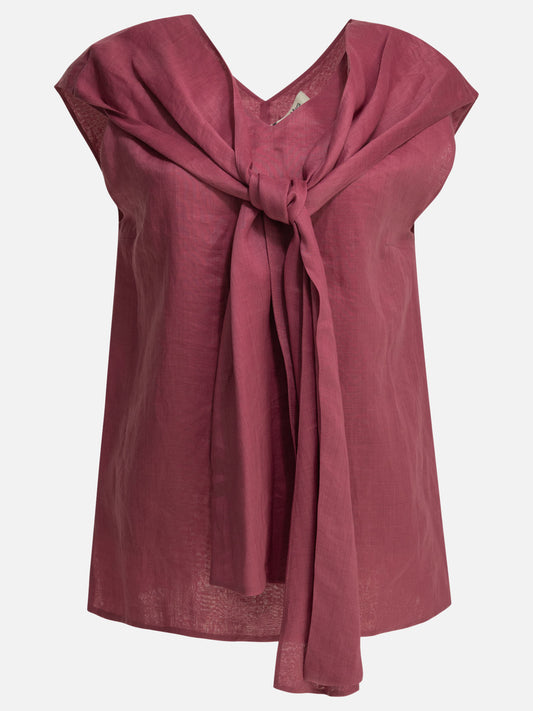 Max Mara S Casual draped top Fuchsia

