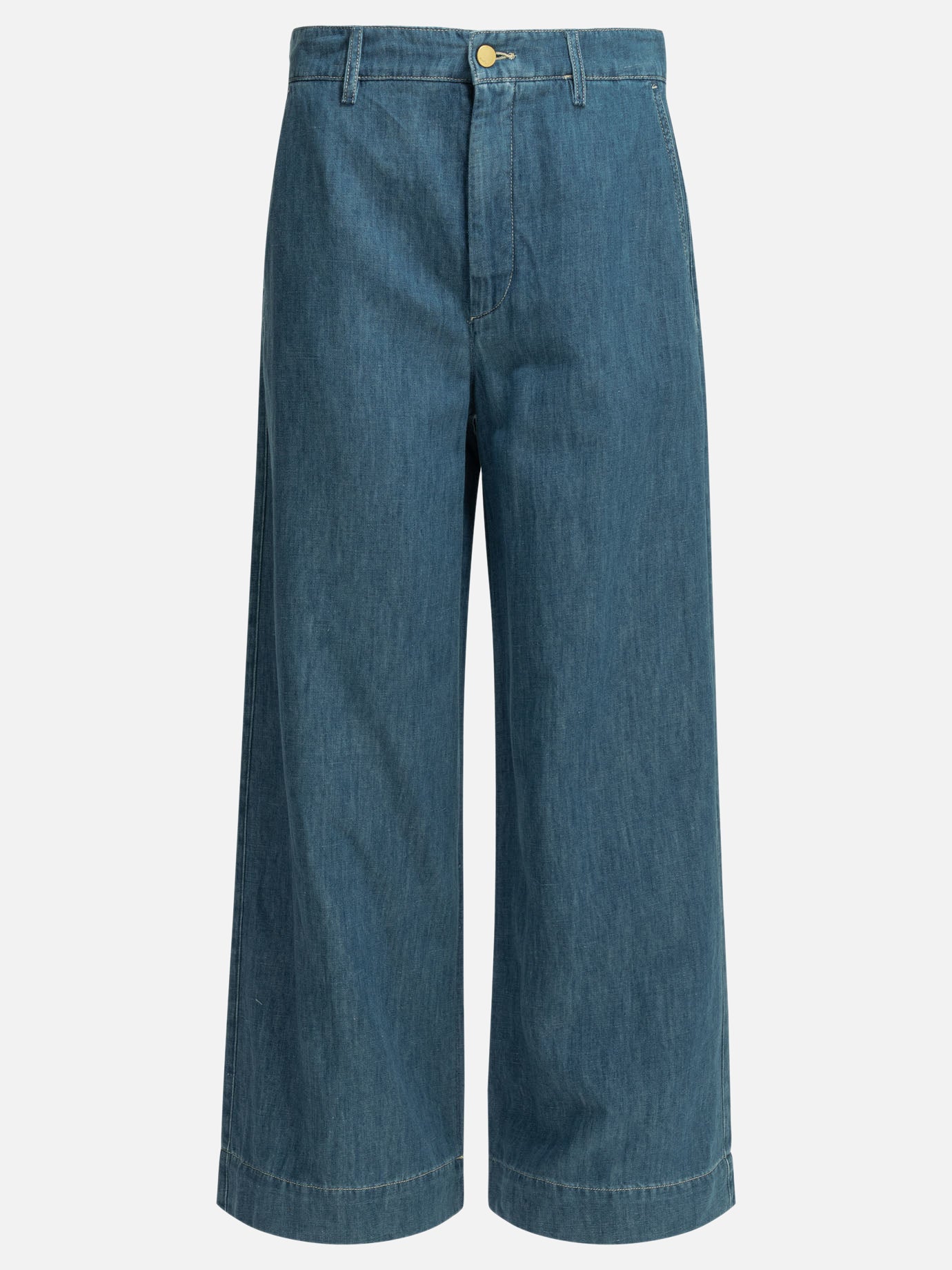 Wide-leg jeans Solid colour  Blue - Max Mara S Women | PDP | VIETTI Online Store | thumbnail