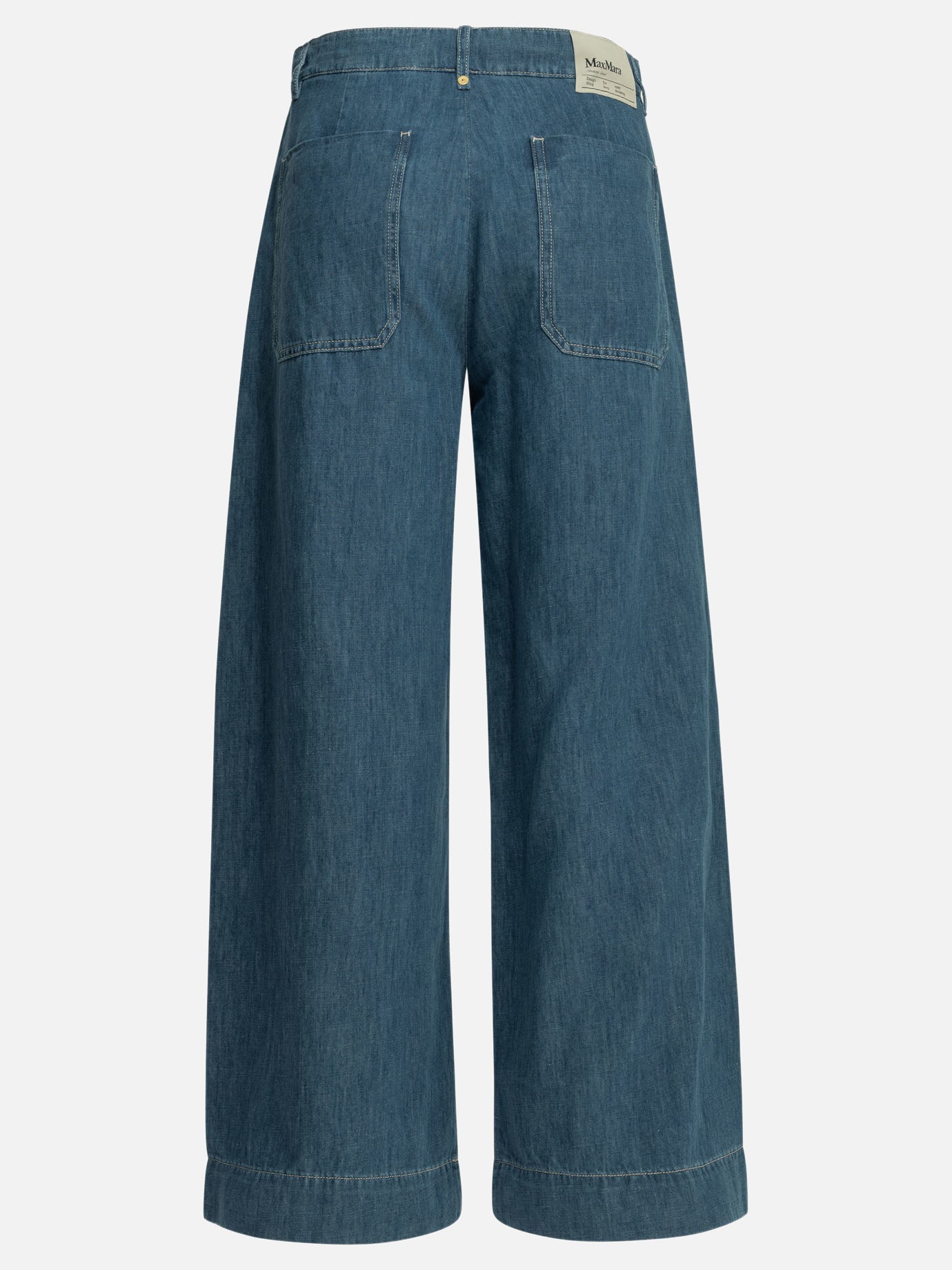 Wide-leg jeans Solid colour  Blue - Max Mara S Women | PDP | VIETTI Online Store | thumbnail_2