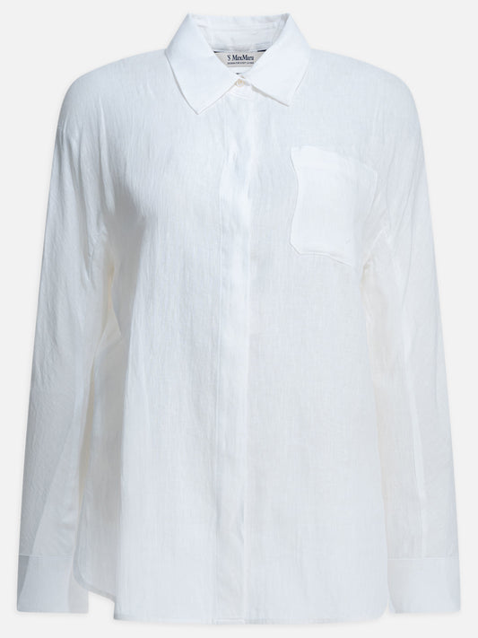Casual shirts Solid colour  White - Max Mara S Women | VIETTI Online Store 
