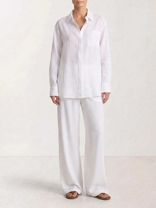 Casual shirts Solid colour  White - Max Mara S Women | PLP | VIETTI Online Store | 2
