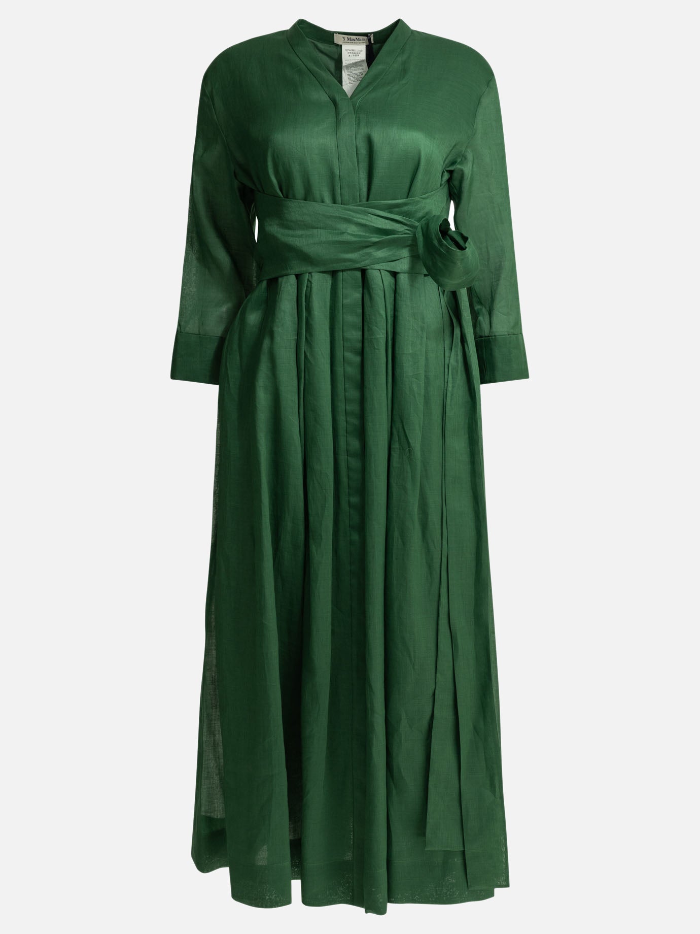 Max Mara S Chemisier midi dress Green - Women | VIETTI Online Store Max Mara S Chemisier midi dress Green - Women | VIETTI Online Store