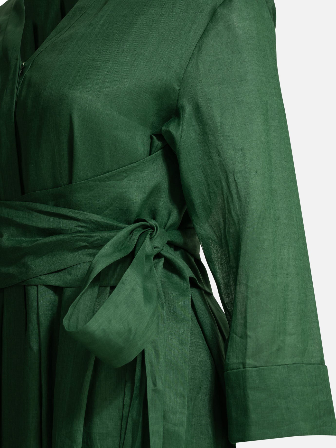 Midi dresses Solid colour  Green - Max Mara S Women | PDP | VIETTI Online Store | thumbnail_4