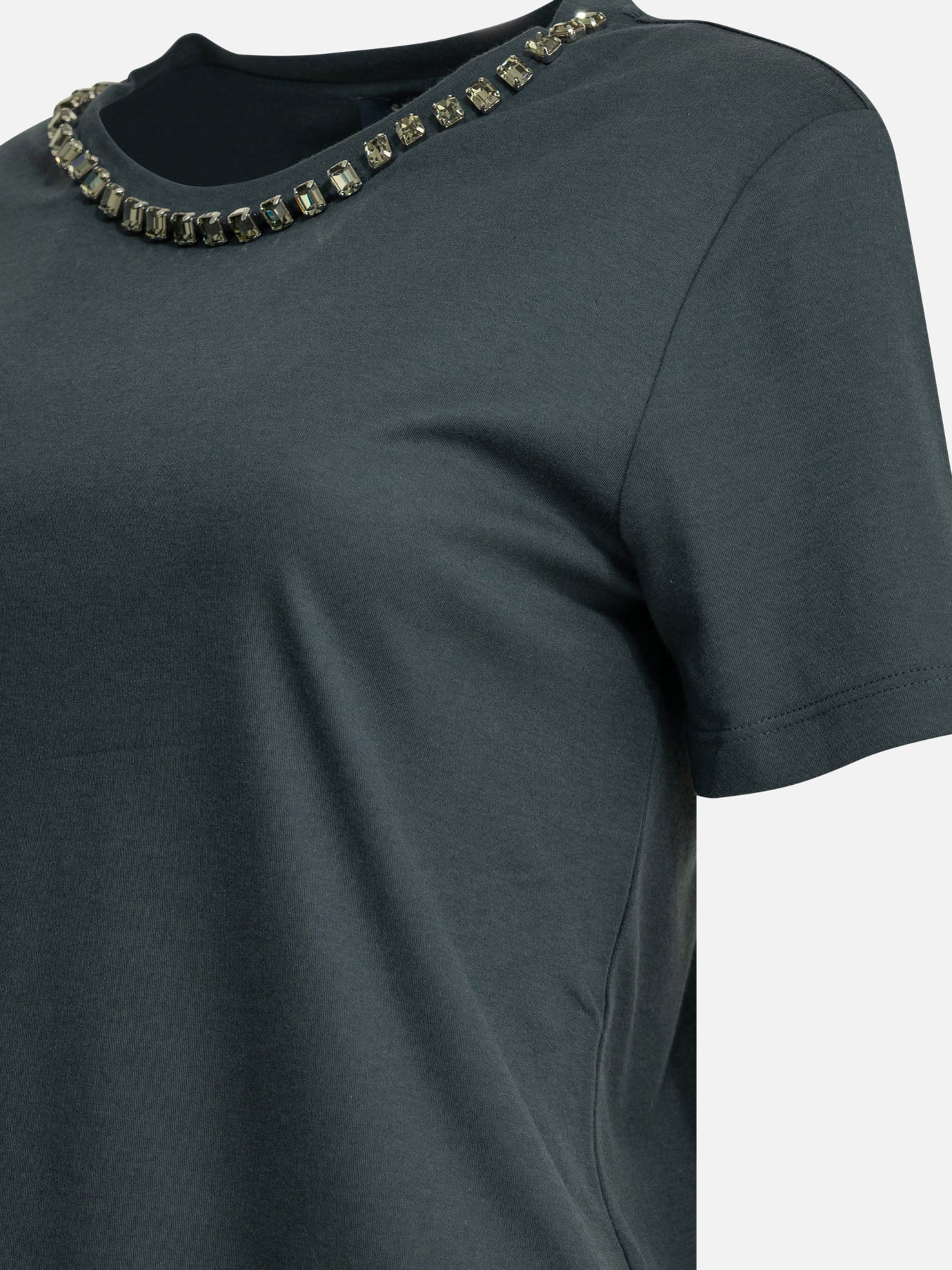 Crewneck t-shirts Solid colour  Blue - Max Mara S Women | PDP | VIETTI Online Store | thumbnail_4