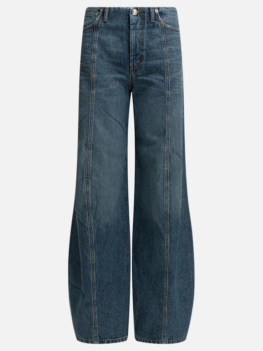 Jeans a gamba larga Solid colour  Blu - Max Mara Sportmax Donna | PLP | VIETTI Online Store 
