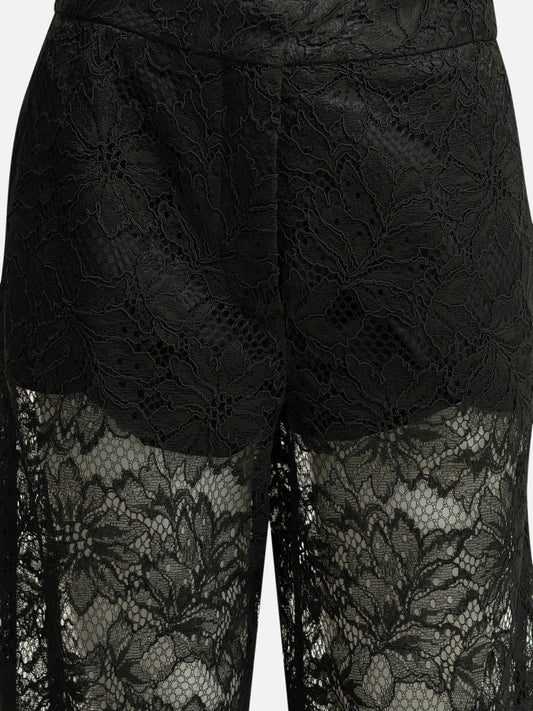 Max Mara Sportmax Casual lace pants Black

