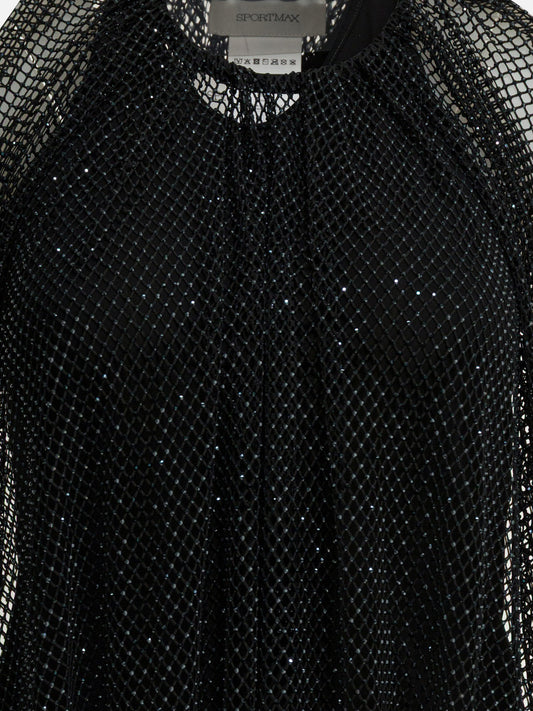 Max Mara Sportmax Sleeveless mesh top Black

