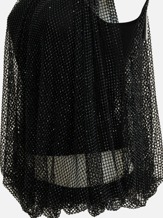 Max Mara Sportmax Sleeveless mesh top Black

