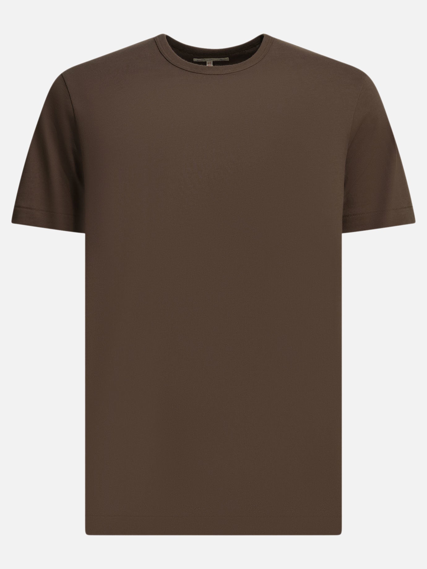Crewneck t-shirts Solid colour  Brown - Merz b. Schwanen Men | PDP | VIETTI Online Store | Zoom-Modal
