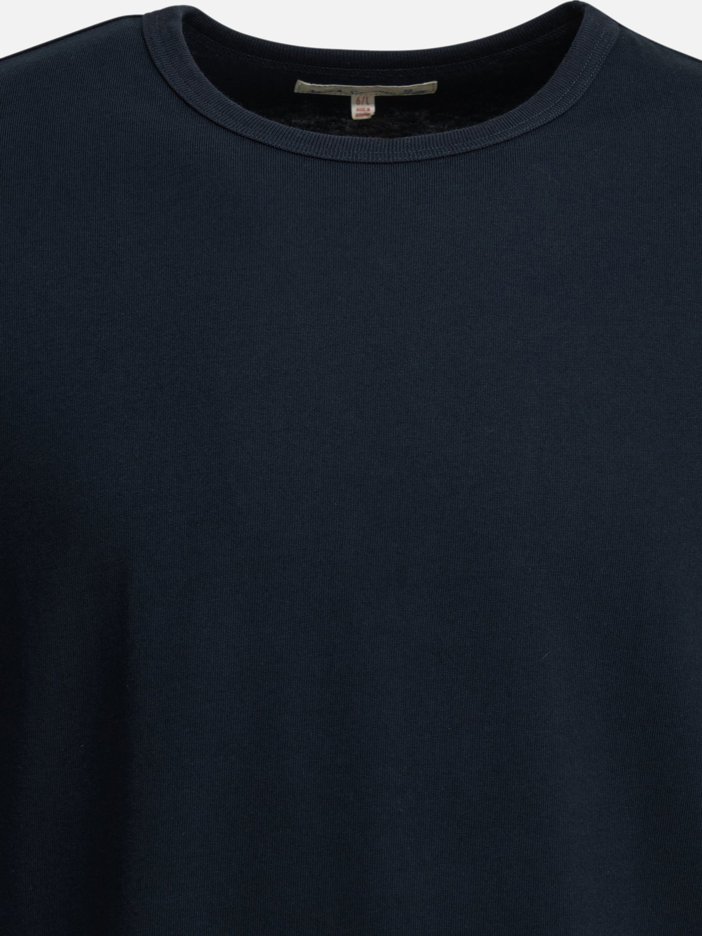 Crewneck t-shirts Solid colour  Blue - Merz b. Schwanen Men | PDP | VIETTI Online Store | Zoom-Modal_3
