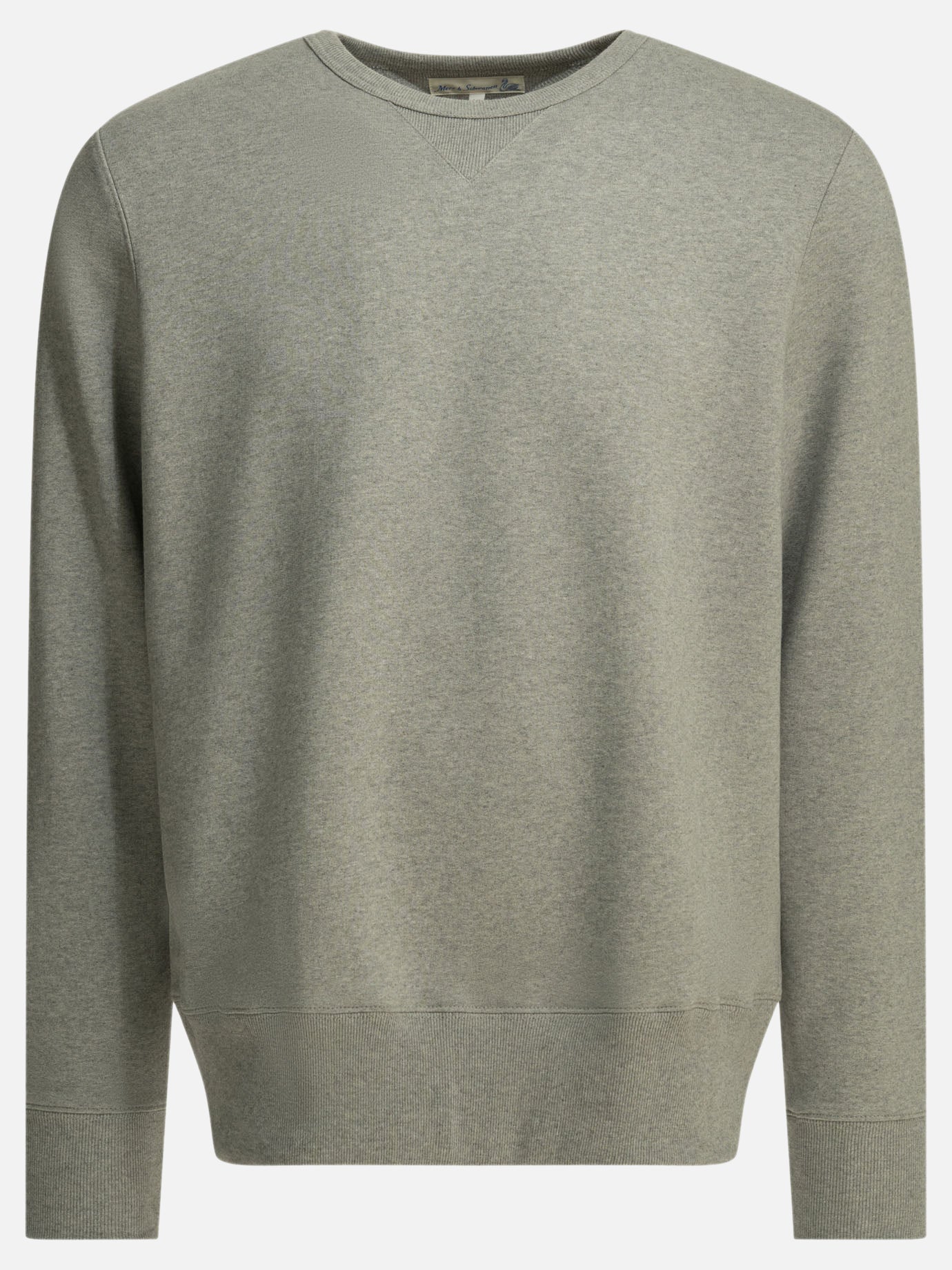 Crewnecks Solid colour  Grey - Merz b. Schwanen Men | PDP | VIETTI Online Store | thumbnail