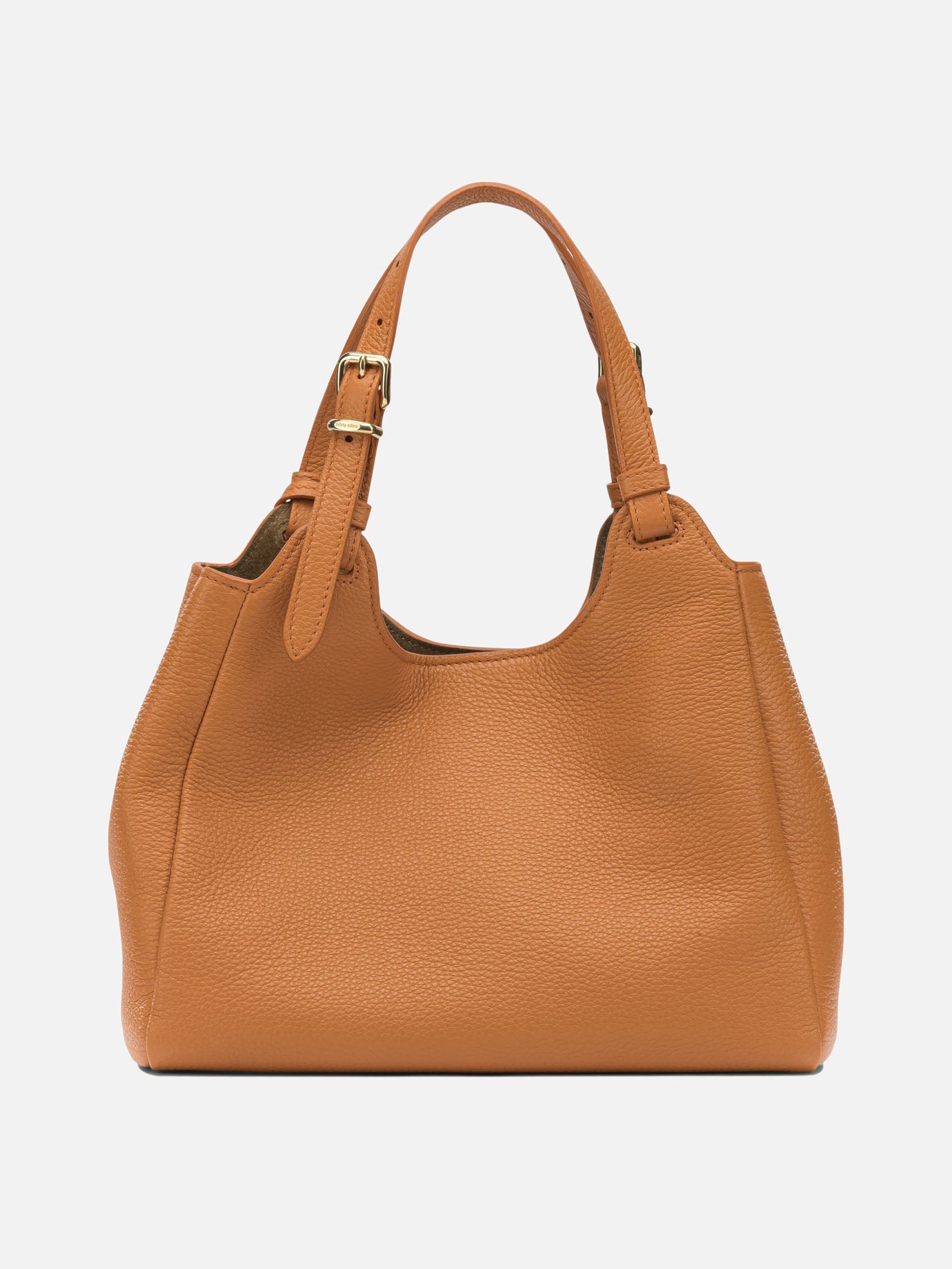 Miu Miu Leather shoulder bag with logo Orange - Women | VIETTI