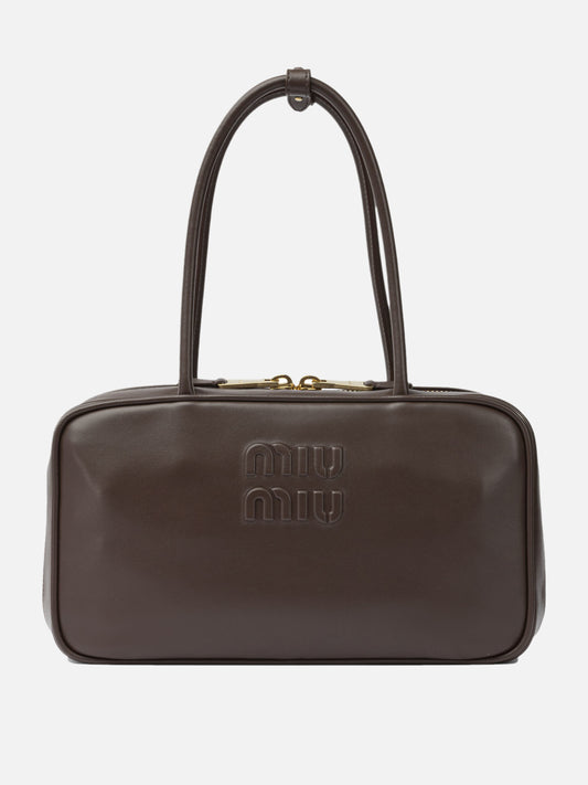 Borse medie 100% calf leather  Marrone - Miu Miu Donna | PDP | VIETTI Online Store 
