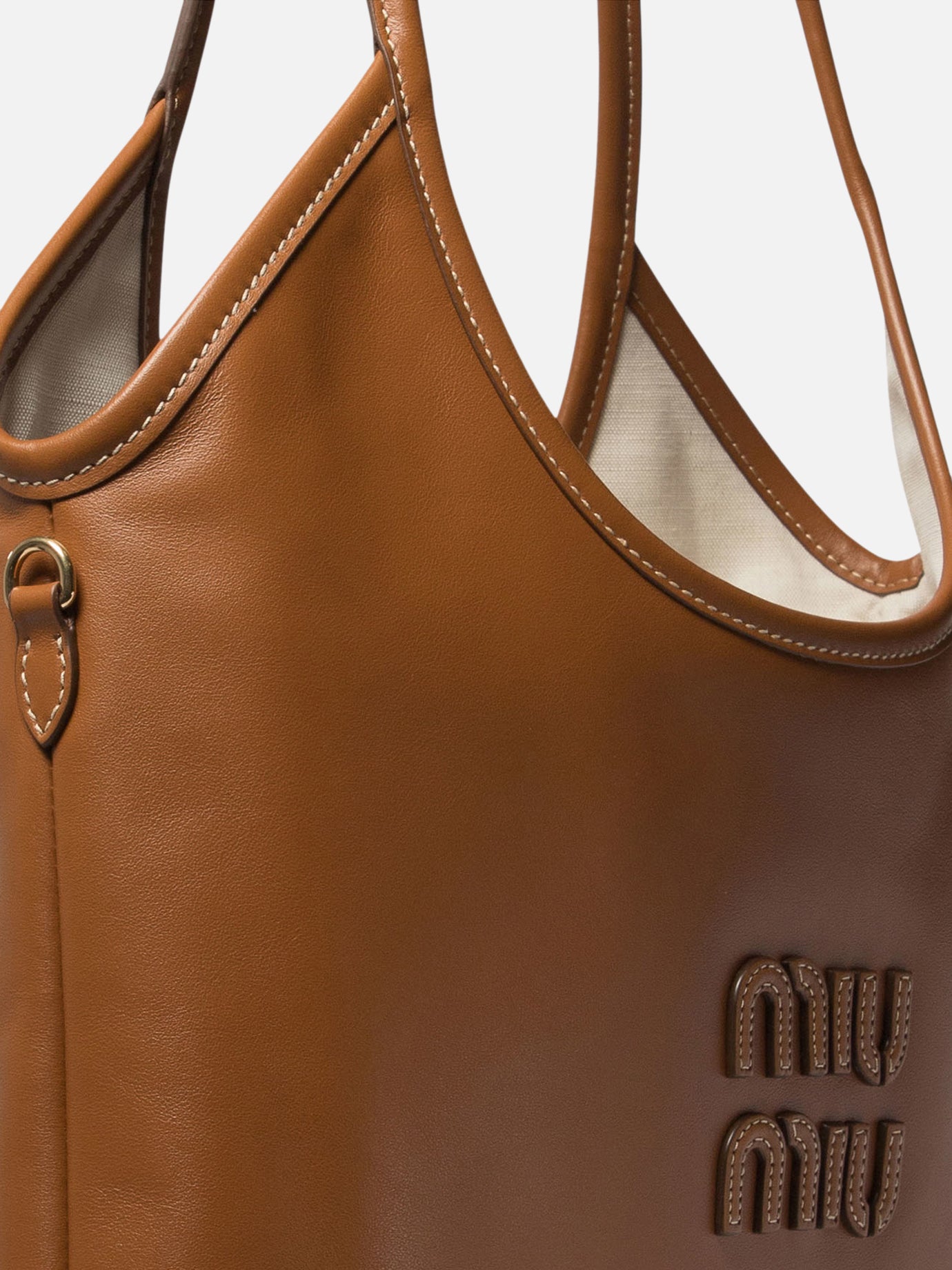 Medium bags 100% calf leather  Brown - Miu Miu Women | PDP | VIETTI Online Store | Zoom-Modal_4
