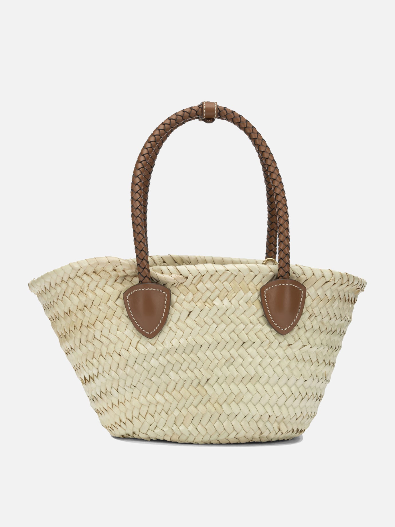 Miu Miu Small straw hand bag 5BG273 Beige - Women | VIETTI Shop