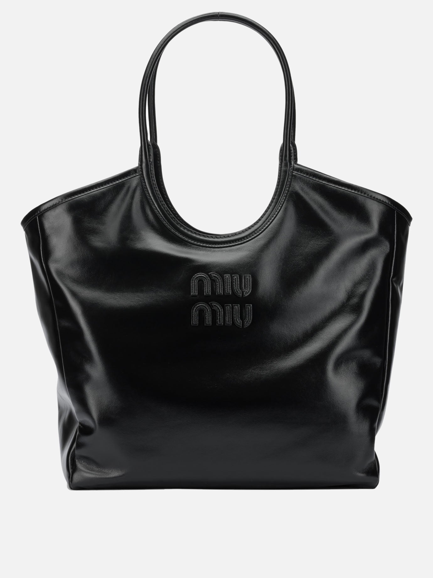Borse medie 100% calf leather  Nero - Miu Miu Donna | PDP | VIETTI Online Store | Zoom-Modal
