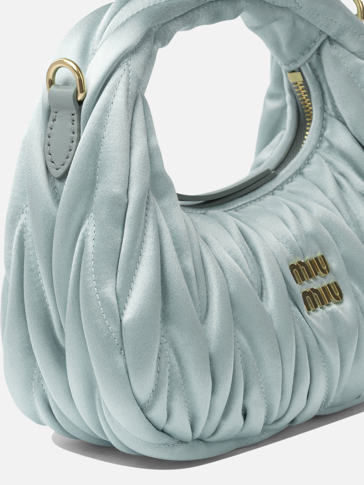 Miu Miu Mini borsa a mano "Wander" Azzurro - VIETTI