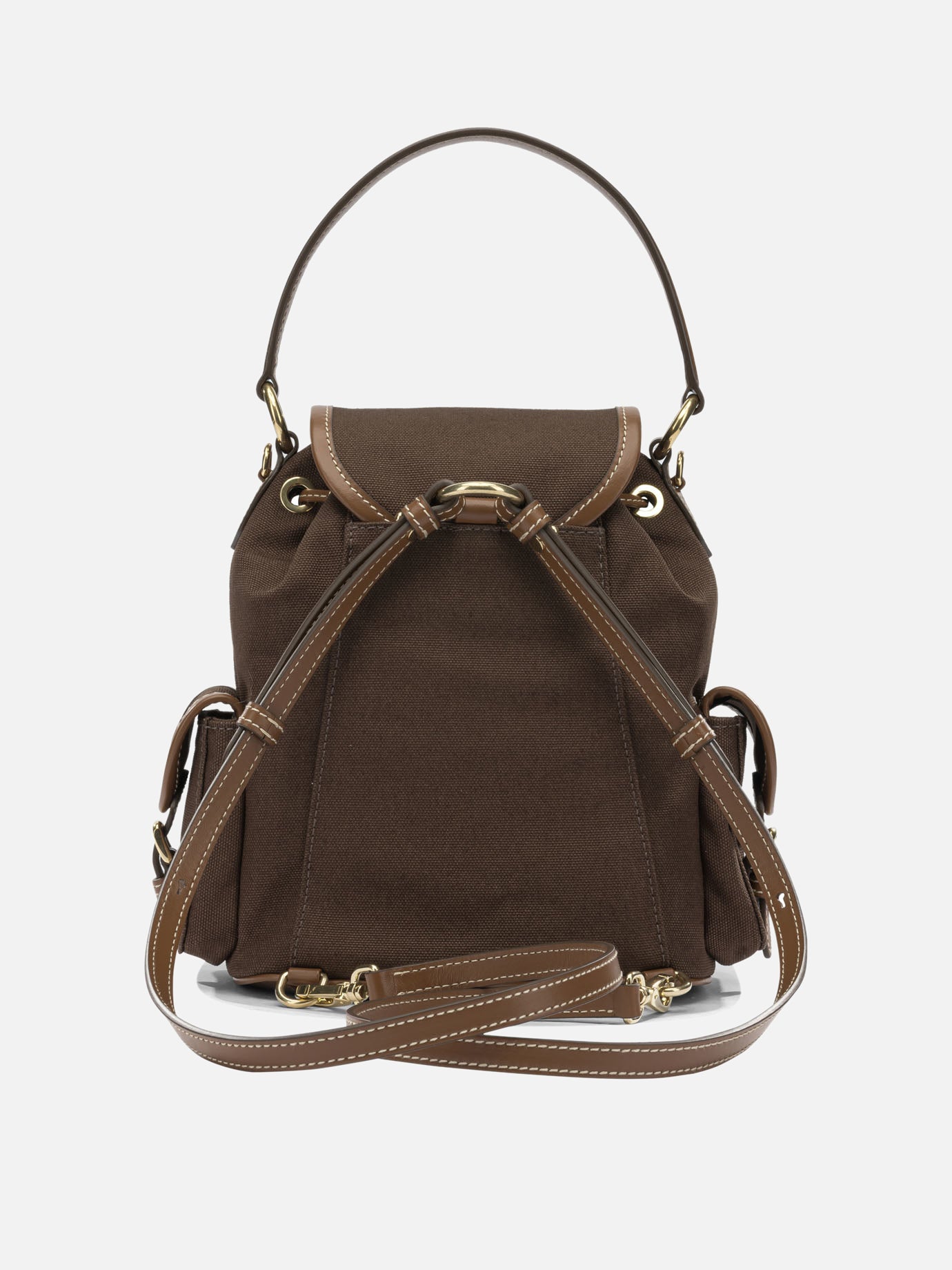 Classic backpacks 100% lamb leather  Brown - Miu Miu Women | PDP | VIETTI Online Store | thumbnail_3