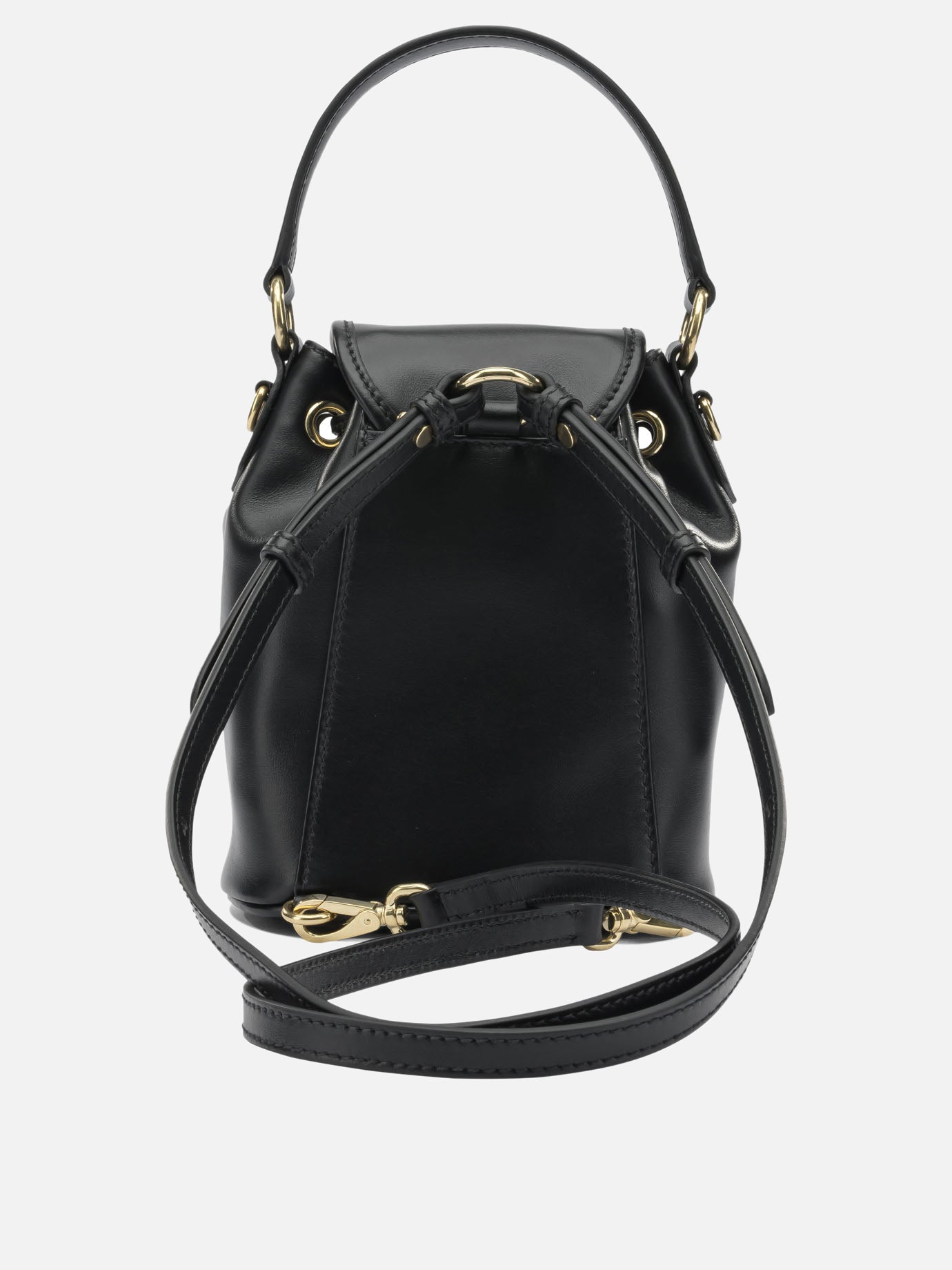 black leather backpacks online Miu Miu Mini leather backpack Black - Women
