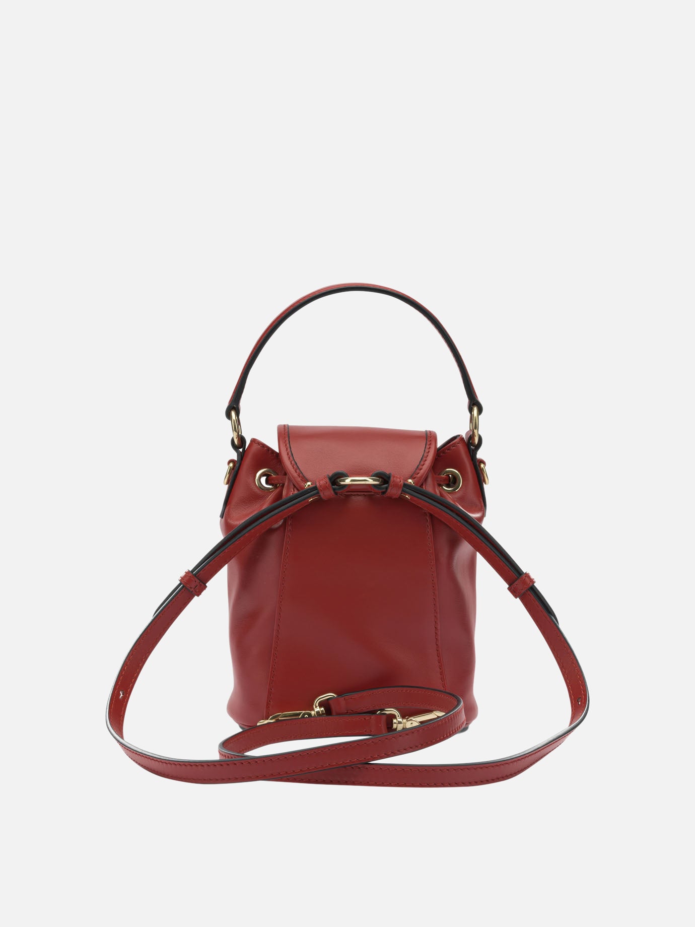 Miu Miu Mini leather backpack Red - Women Miu Miu Mini leather backpack Red - Women